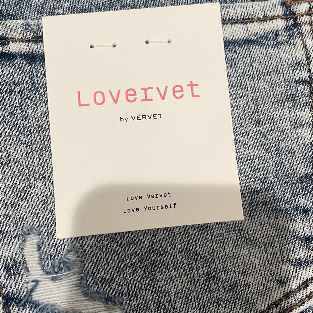 Vervet Women’s Distressed Light Wash High Rise Straight Jeans Size 30/11. NWT! - Picture 12 of 12